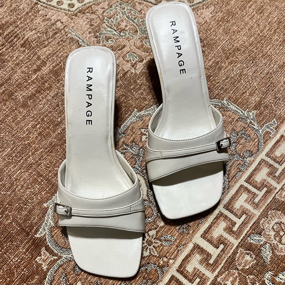 Rampage Cream Mules